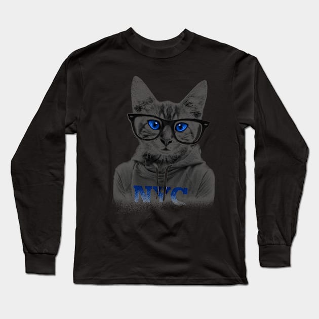 cat Long Sleeve T-Shirt by moonlight7